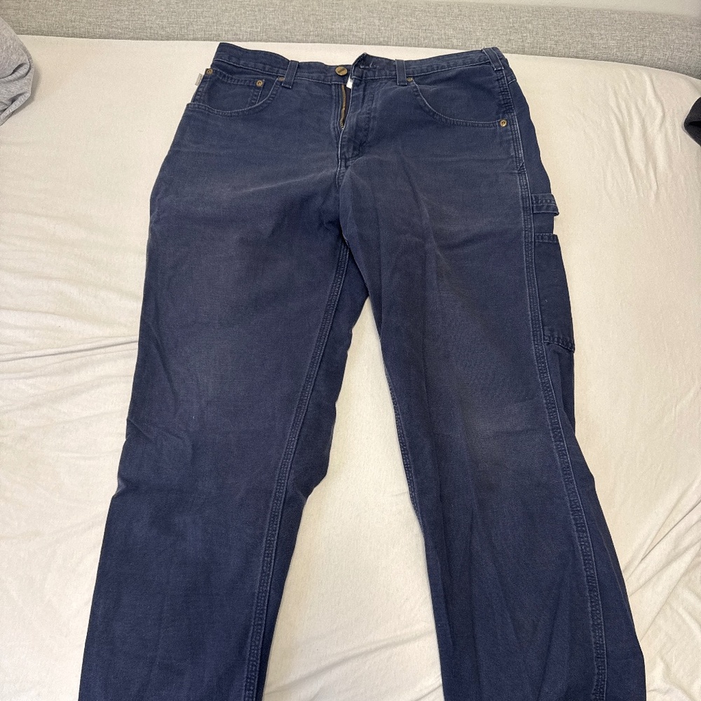 Carhartt B159 Loose Fit Canvas Pants - Navy Fade - 32x30